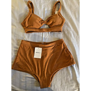 Forever 21 size Medium High Waisted Swim Suit set NWT